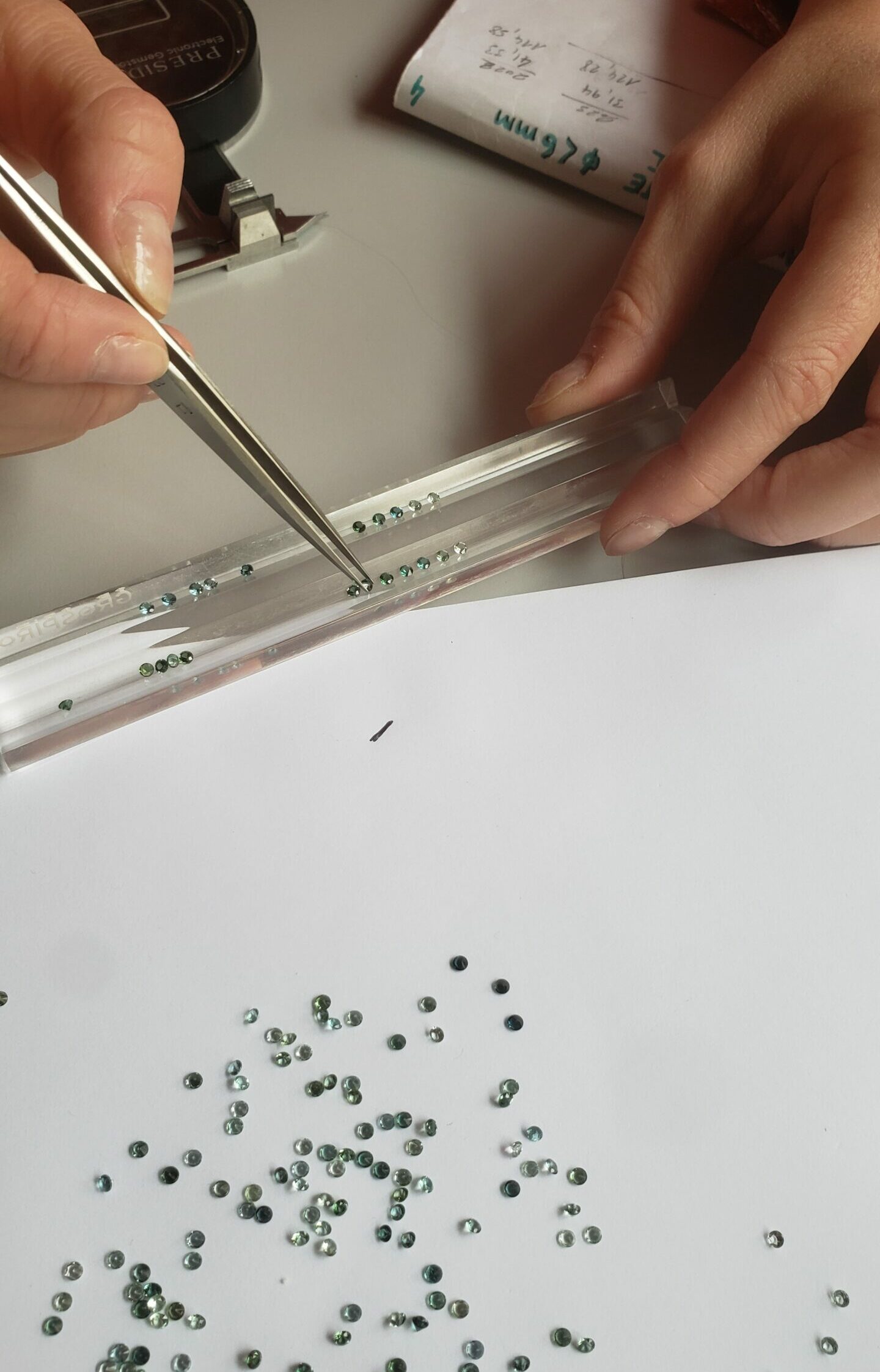 sélection de Tourmalines vertes