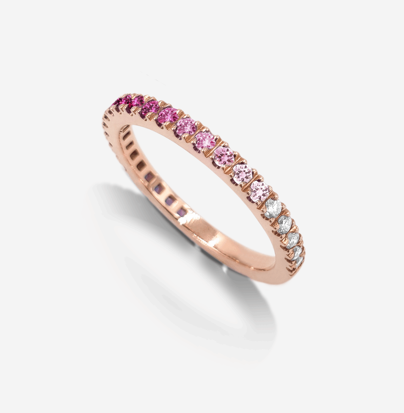 BAGUE PM NUANCE DE ROSES